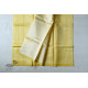 Handloom Chanderi Woven Stripe Saree - Yellow