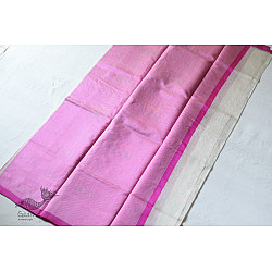 Satyawati | Handloom Chanderi Saree - Woven Tulip Flowers