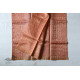 Handloom Chanderi Woven Zari Checks Saree - Rose Gold