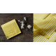 Handloom Chanderi Woven Stripe Saree - Yellow