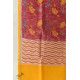 shop Block Printed Chanderi Dupatta- Rani Pink