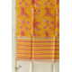 shop Block Printed Chanderi Dupatta - Crane Bird Motif