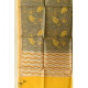 shop Block Printed Chanderi Dupatta - Yellow Flowers