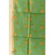 shop Block Printed Chanderi Green Dupatta