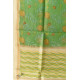 shop Block Printed Chanderi Green Dupatta