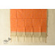 shop Block Printed Chanderi Orange Dupatta