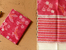 Nisarg . निसर्ग ❣ Block Printed Chanderi Dupatta - Bird Motif