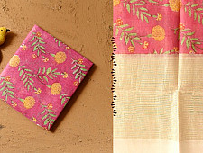 Nisarg . निसर्ग ❣ Hand Block Print - Chanderi Dupatta