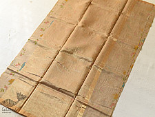 Manjula ~ Handloom Printed Chanderi Saree - Grey