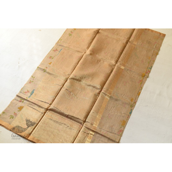 Handloom Printed Chanderi Saree