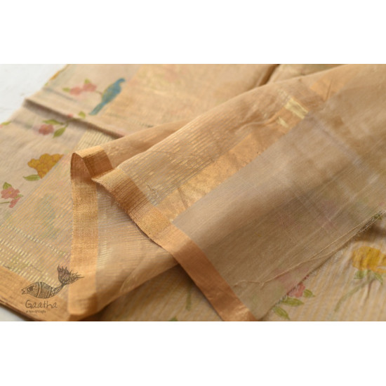 Handloom Printed Chanderi Saree