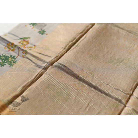 Handloom Printed Chanderi Saree