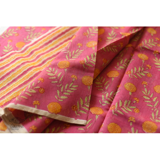 Handloom Printed Chanderi Saree