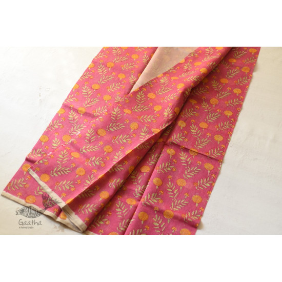 Handloom Printed Chanderi Saree