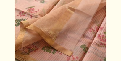 Manjula ~ Handloom Printed Chanderi Light Pink Saree
