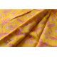 Handloom Printed Chanderi Yellow Saree