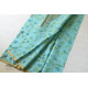 Handloom Printed Chanderi Sky Blue Saree