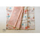 Handloom Printed Chanderi Saree - Lotus & Duck Motif