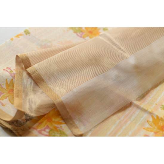 Handloom Printed Chanderi Saree