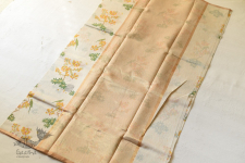 Manjula ~ Handloom Yellow Flowers Printed Chanderi Saree