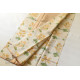 Handloom Yellow Flowers Printed Chanderi Saree