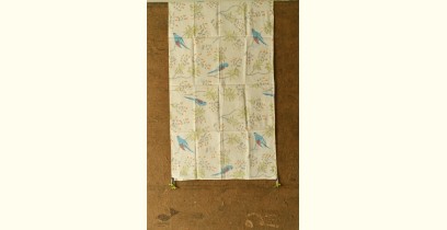 Nisarg . निसर्ग | Printed Cotton Stole - Off White