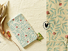 Nisarg . निसर्ग | Printed Cotton Off White Stole