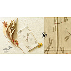 Nisarg . निसर्ग | Printed Cotton Stole - Dragon Fly Motif