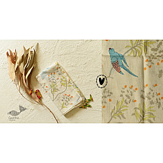 Nisarg . निसर्ग | Printed Cotton Stole - Off White