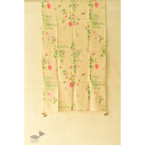 shop Printed Cotton Lotus Motif Stole