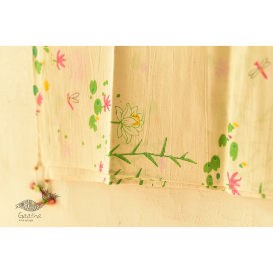 shop Printed Cotton Lotus Motif Stole