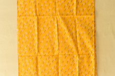 Nisarg . निसर्ग ✮ Hand Block Printed Cotton Stole - Yellow