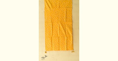 Nisarg . निसर्ग ✮ Hand Block Printed Cotton Stole - Yellow