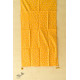 shop Hand Block Printed Yellow Stole