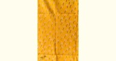 shop Hand Block Printed Yellow Stole