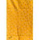 shop Hand Block Printed Yellow Stole