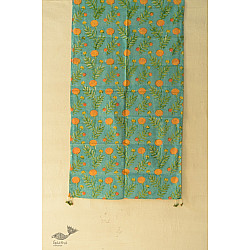 Nisarg . निसर्ग ✮ Hand Block Printed Cotton Stole - Rama Green