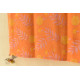 shop Hand Block Printed Cotton Orange Stole