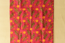 Nisarg . निसर्ग ✮ Hand Block Printed Cotton Stole - Rani Pink