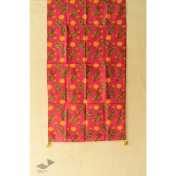 Nisarg . निसर्ग ✮ Hand Block Printed Cotton Stole - Rani Pink