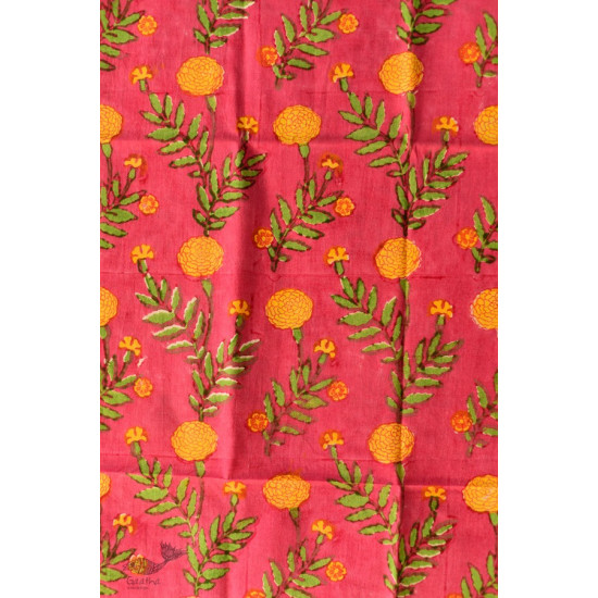 shop Hand Block Printed Cotton Rani Pink Stole