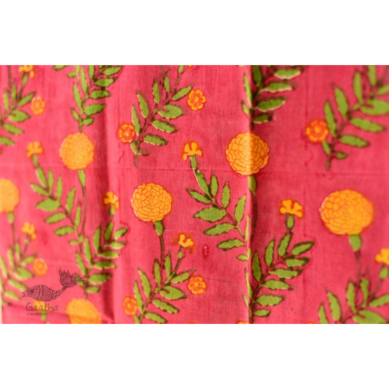 shop Hand Block Printed Cotton Rani Pink Stole