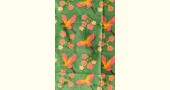 shop Hand Block Printed Cotton Green Stole