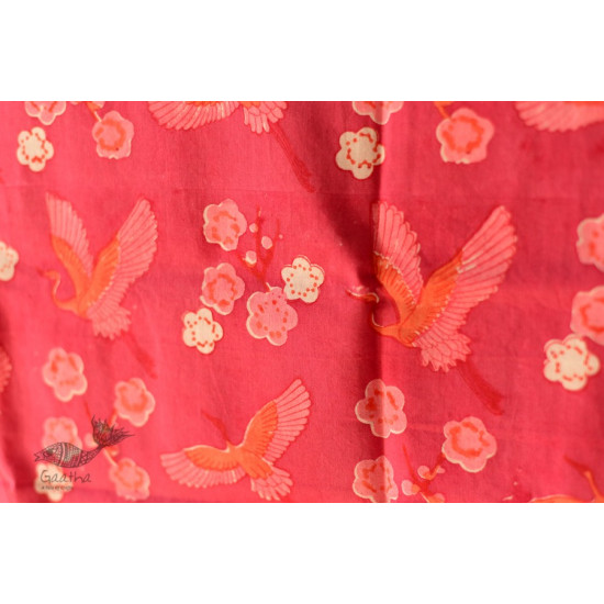 shop Hand Block Printed Cotton Dark Pink Stole