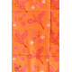 shop Hand Block Printed Cotton Orange Stole