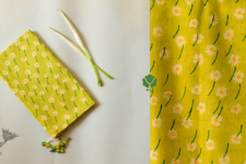 Nisarg . निसर्ग ✮ Hand Block Printed Cotton Stole - Parrot Green