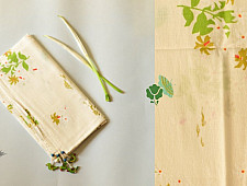 Nisarg . निसर्ग ✮ Printed Cotton Off White Stole