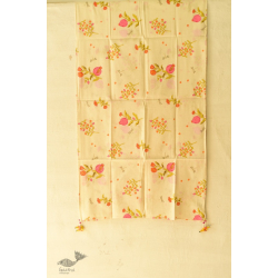 Nisarg . निसर्ग ✮ Printed Cotton Stole - Pink Flower Motif