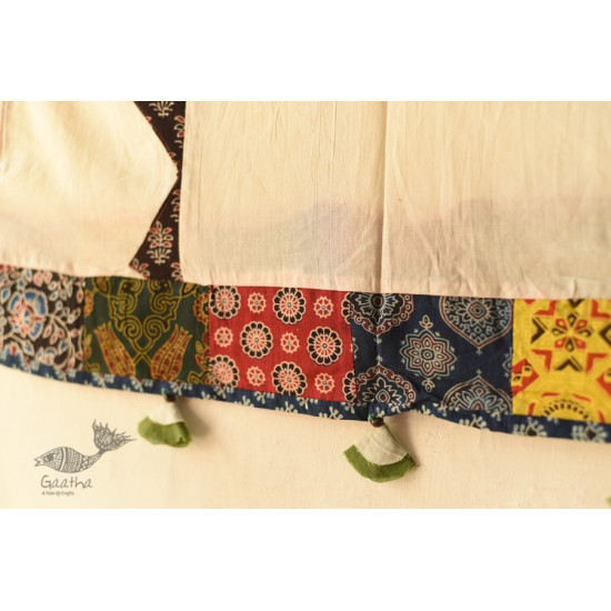 shop Embroidery & Patch Work - Cotton white Dupatta