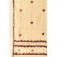 shop Mirror Work & Applique - Embroidered Cotton Off White Dupatta